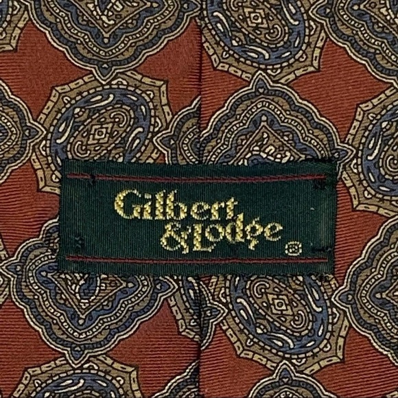 Gilbert & Lodge Italian Silk Medallion Tie - Picture 6 of 7